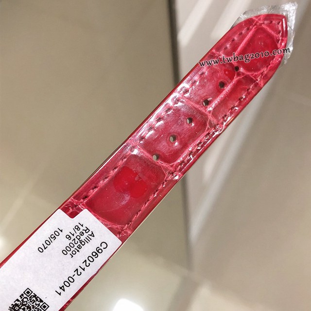 蕭邦情人限量版-躍動的心石英鱷魚皮女士腕表 蕭邦快樂鑽系列女表  gjs2231